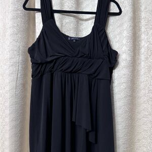 Anne Klein Black Draped Blouse